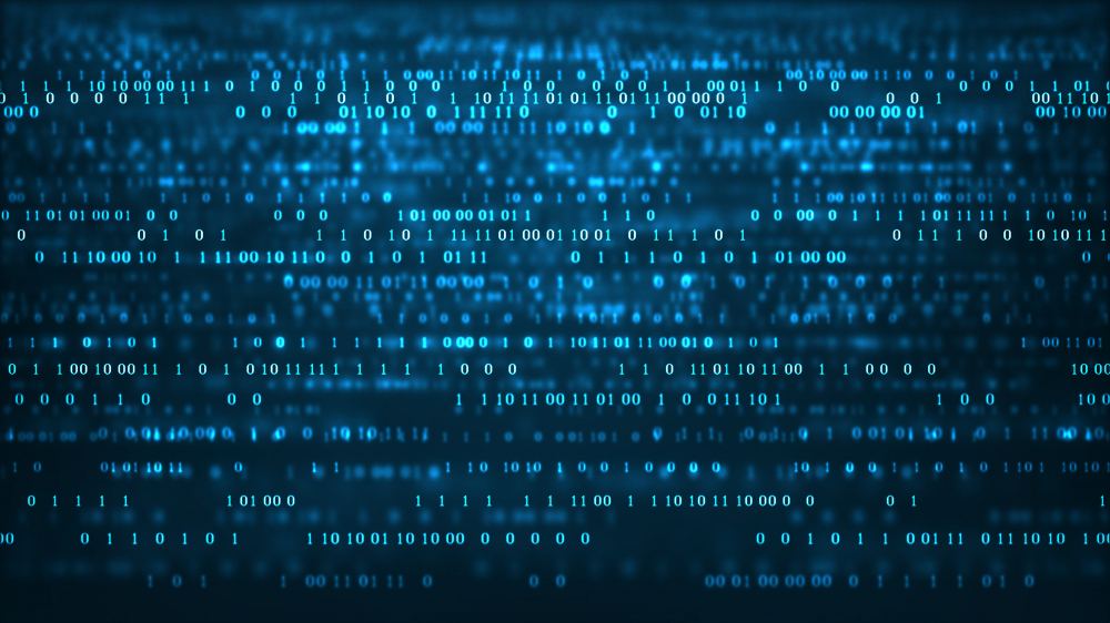 abstract technology binary code background